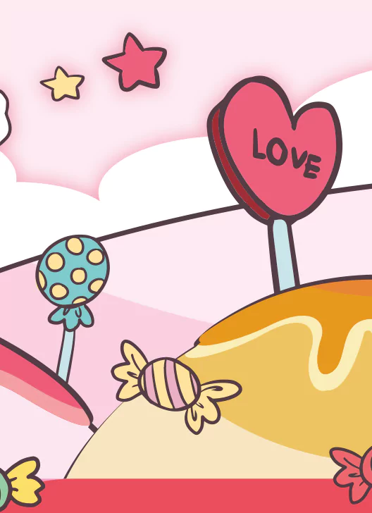 Conception sucrée pour jap candy