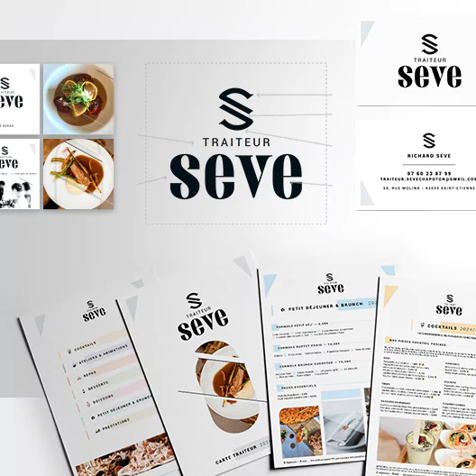 Refonte d'une nouvelle image de marque pour Traiteur Seve