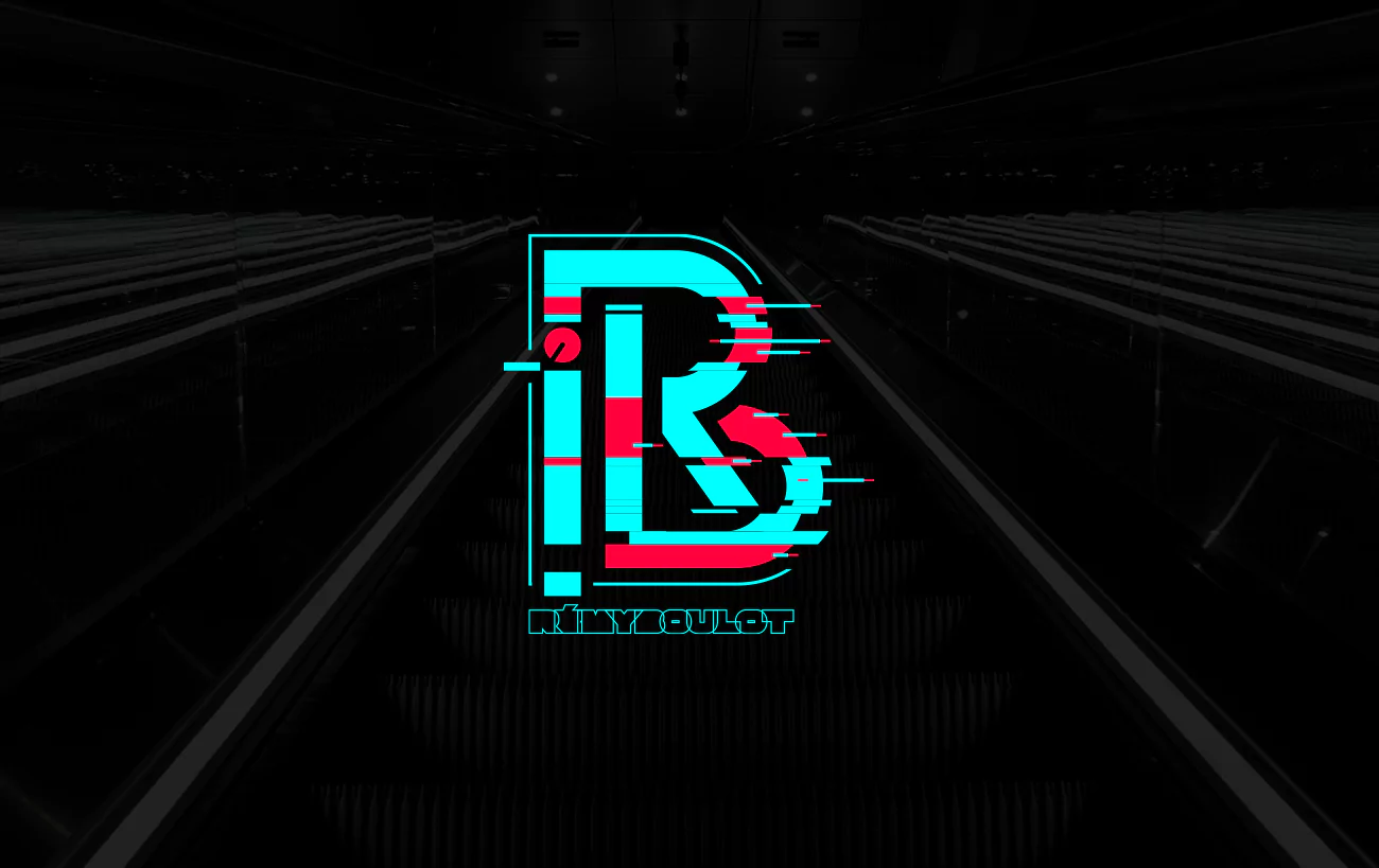 logo RB monogramme bleu rouge