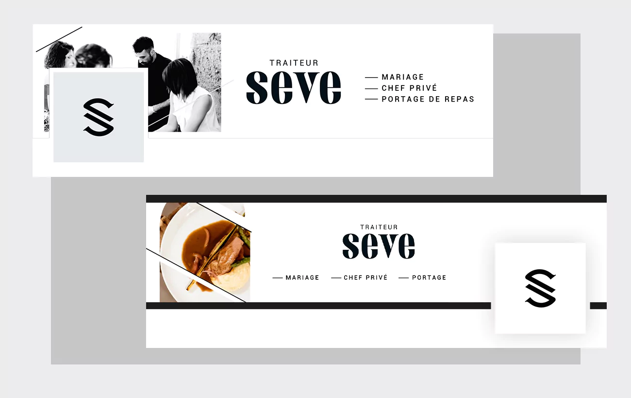Refonte d'une nouvelle image de marque pour Traiteur Seve